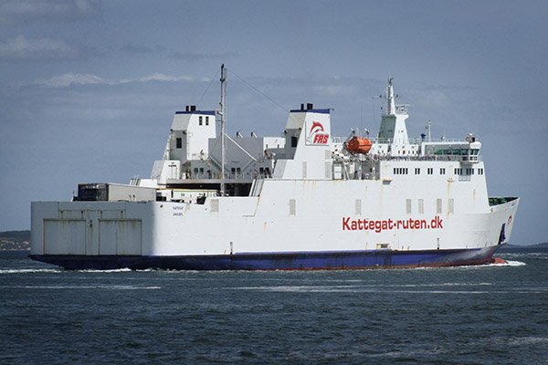 RoPAx-Fähre KATTEGAT im Jahr 2013, die nun als MAROC EXPRESS zwischen Motril und Tanger Med eingesetzt wird.