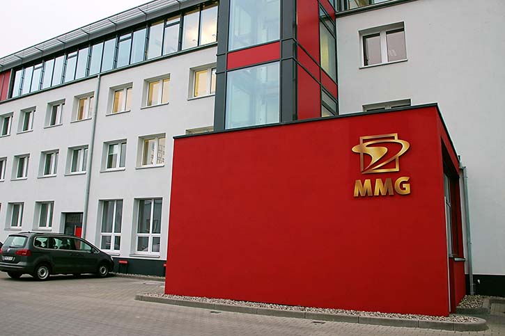 Firmensitz der MMG in Waren im Bundesland Mecklenburg-Vorpommern.