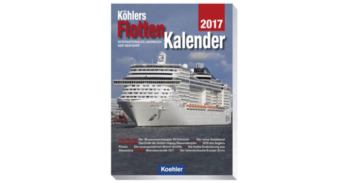 Cover Flottenkalender 2017.