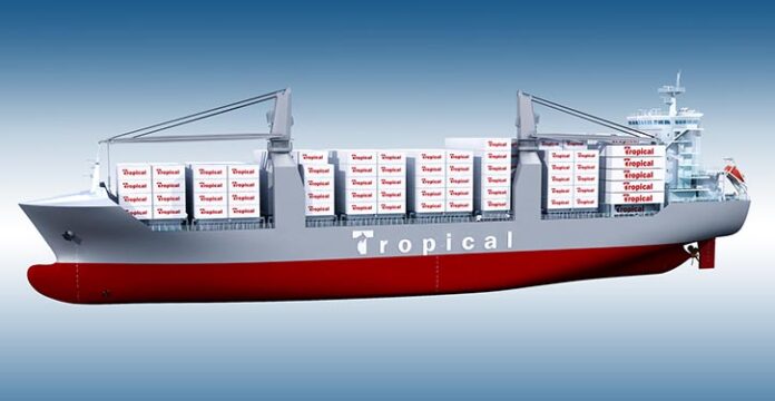 1.100-TEU newbuildings ordered by Tropical Shipping.