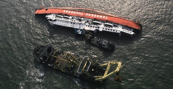 HERALD OF FREE ENTERPRISE – Capsized and sank on 6 March 1987 due to taking on water just minutes after leaving the harbour at Zeebrugge in Belgium.