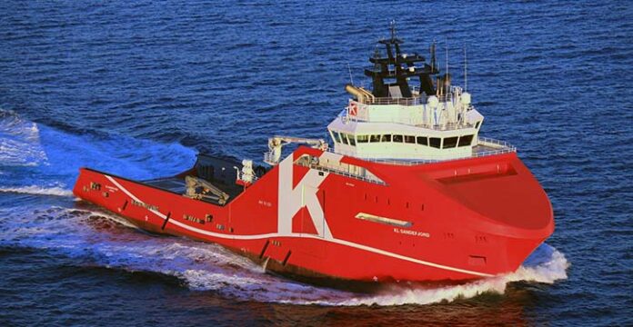 The offshore vessel KL SANDEFJORD.