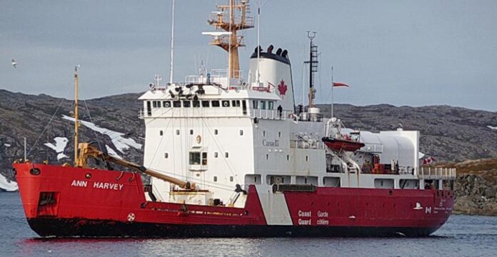 Canadian Coast Guard's vessel Ann Harvey.