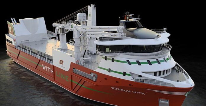 Grafische Darstellung des neuen Schiffs (Bild © Multi Maritime)