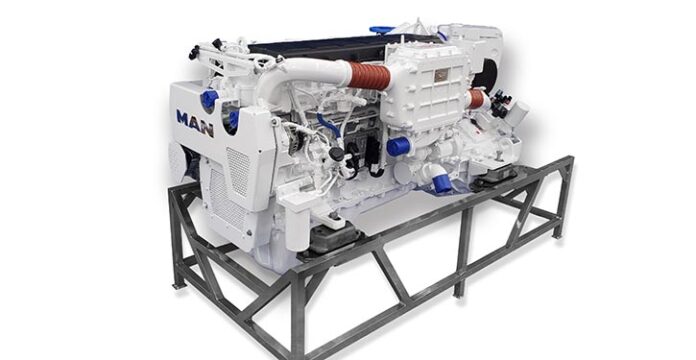 Der weiterentwickelte Reihensechszylindermotor von MAN Engines mit 800 PS