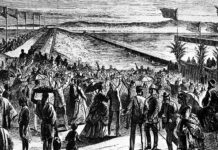 Grandiose Suezkanal-Eröffnungsfeier 1869 nach zehnjähriger Bauzeit Eröffnungsfeier am Suezkanal