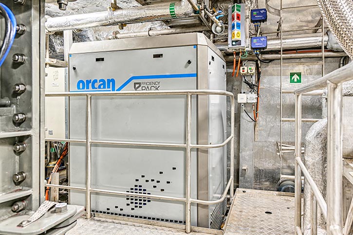 Wärmerückgewinnungsanlage von Orcan Energy.