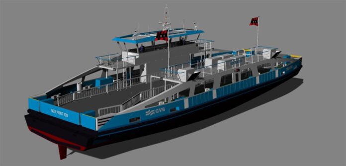 The new ferries for GVB will reduce emissions in the North Sea Canal.