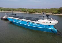 Schiff des Jahres 2020: YARA BIRKELAND Die YARA BIRKELAND während ihrer ersten umfangreichen Testfahrten